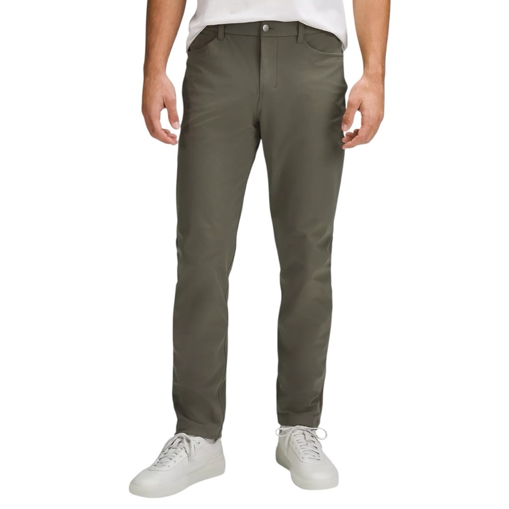 Lululemon Men’s ABC Classic-Fit 5 Pocket Pant 27” Warpstreme Army Green EUC